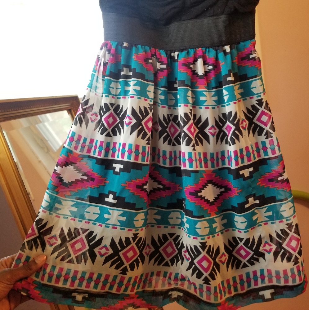 Luna Chix Aztec Mini Dress - Picture 3 of 5